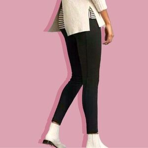 Cabi Ponte Riding Leggings Ankle Zip Pull On Black 999 Sz S